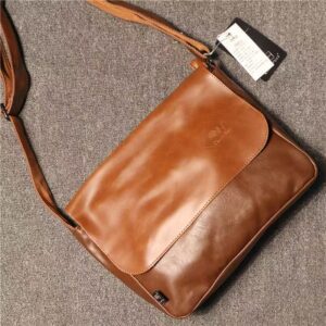 Men’s Casual Shoulder Bag, Trendy Brand, 2026 New Model, Genuine Leather Crossbody Bag