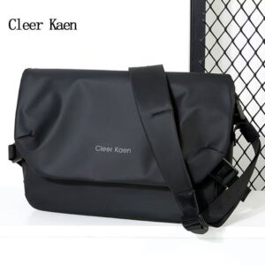 Cleer Kaen brand men’s bag, large capacity shoulder bag, men’s single-strap bag, casual/sporty/trendy brand bag, oxford cloth bag